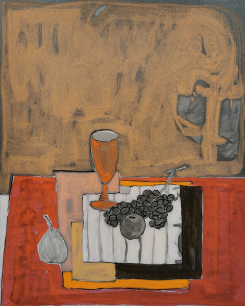 vie intérieure des choses III - variation 2 - encre pigmentée et gouache